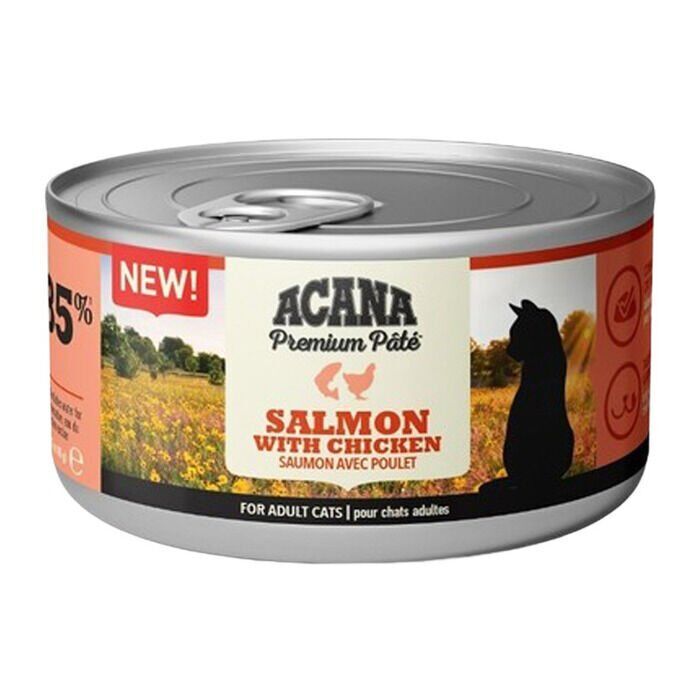 Premium Pate Somon Balıklı ve Tavuklu Kedi Konservesi 85 gr
