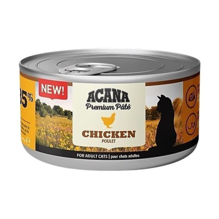 Acana Premium Pate Tavuk Etli Yaş Ezme Yetişkin Kedi Maması 85 Gr