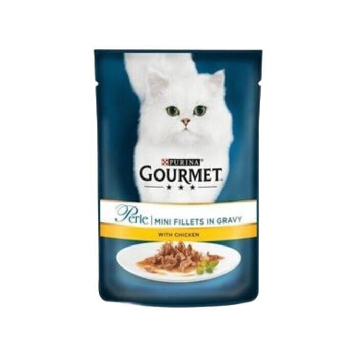 Gourmet Perle Izgara Tavuk Etli Yetişkin Kedi Pouch Yaş Mama 85 Gr