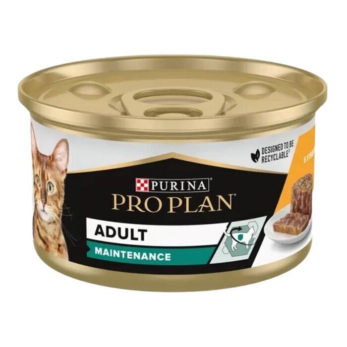 Tavuklu & Pirinçli Yetişkin Kedi Konservesi 85 Gr
