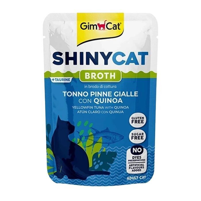 Shinycat Pouch Sarıkanat, Ton Balığı Ve Quinoalı Yetişkin Kedi Maması 70 Gr