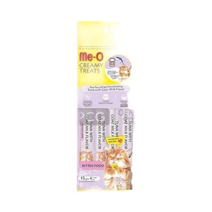 Creamy Kitten Ton Balıklı Keçi Sütlü Krema Sıvı Kedi Ödülü 4x15 Gr