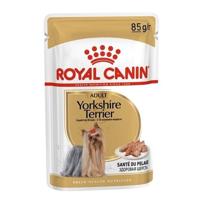 Pouch Yorkshire Terrier Irkı Özel Yaş Köpek Mama 85gr