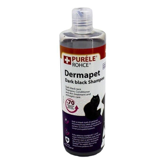 Puréle Siyah Kedi Ve Köpekler İçin Islak Şampuan 450 ml