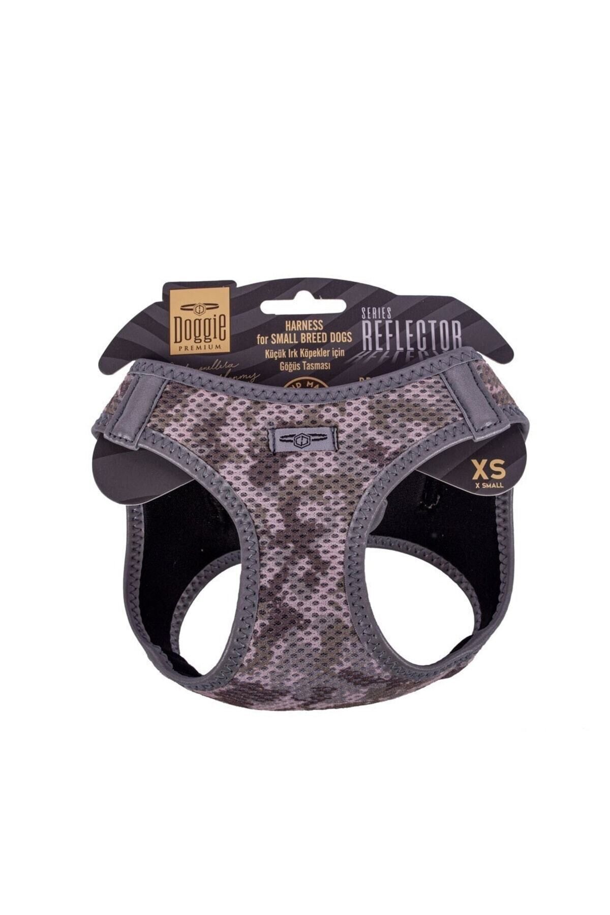 Havalı Dokuma Reflektör Küçük Irk Köpek Göğüs Tasması Xsmall Kırmızı 30-34 Cm