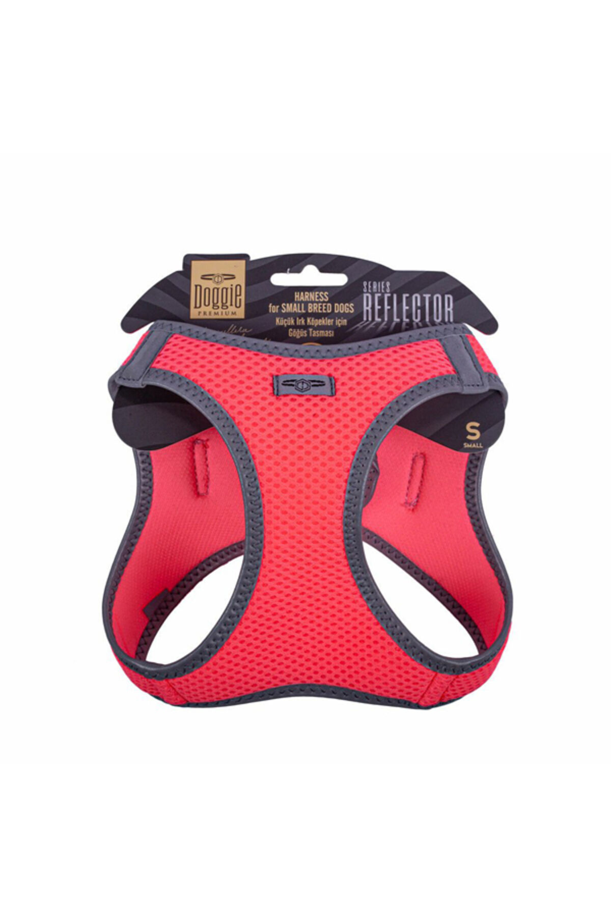 Havalı Dokuma Reflektör Serisi Küçük Irk Göğüs Tasması Kamuflaj Xs-30-34cm