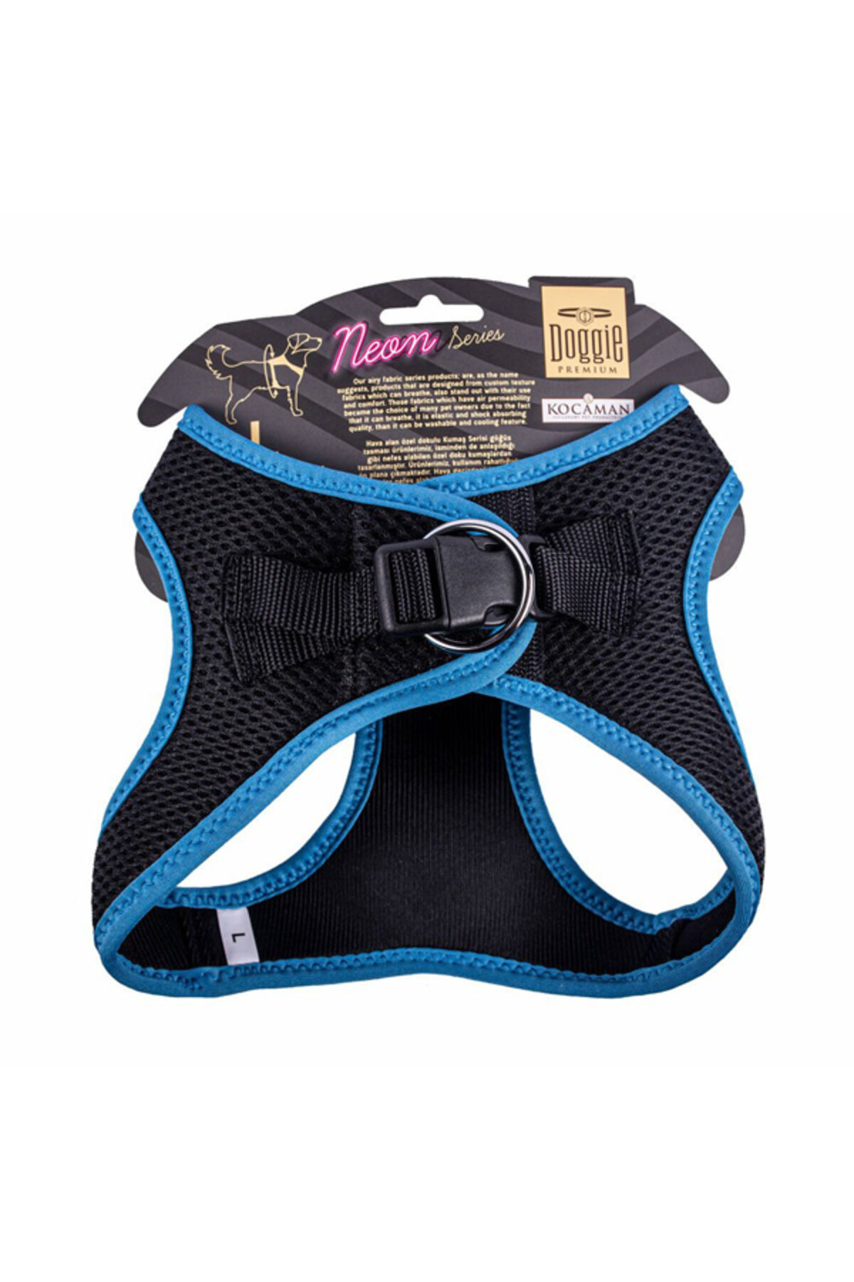 Havalı Dokuma Neon Küçük Irk Köpek Göğüs Tasması Medium Sarı 38-44 Cm