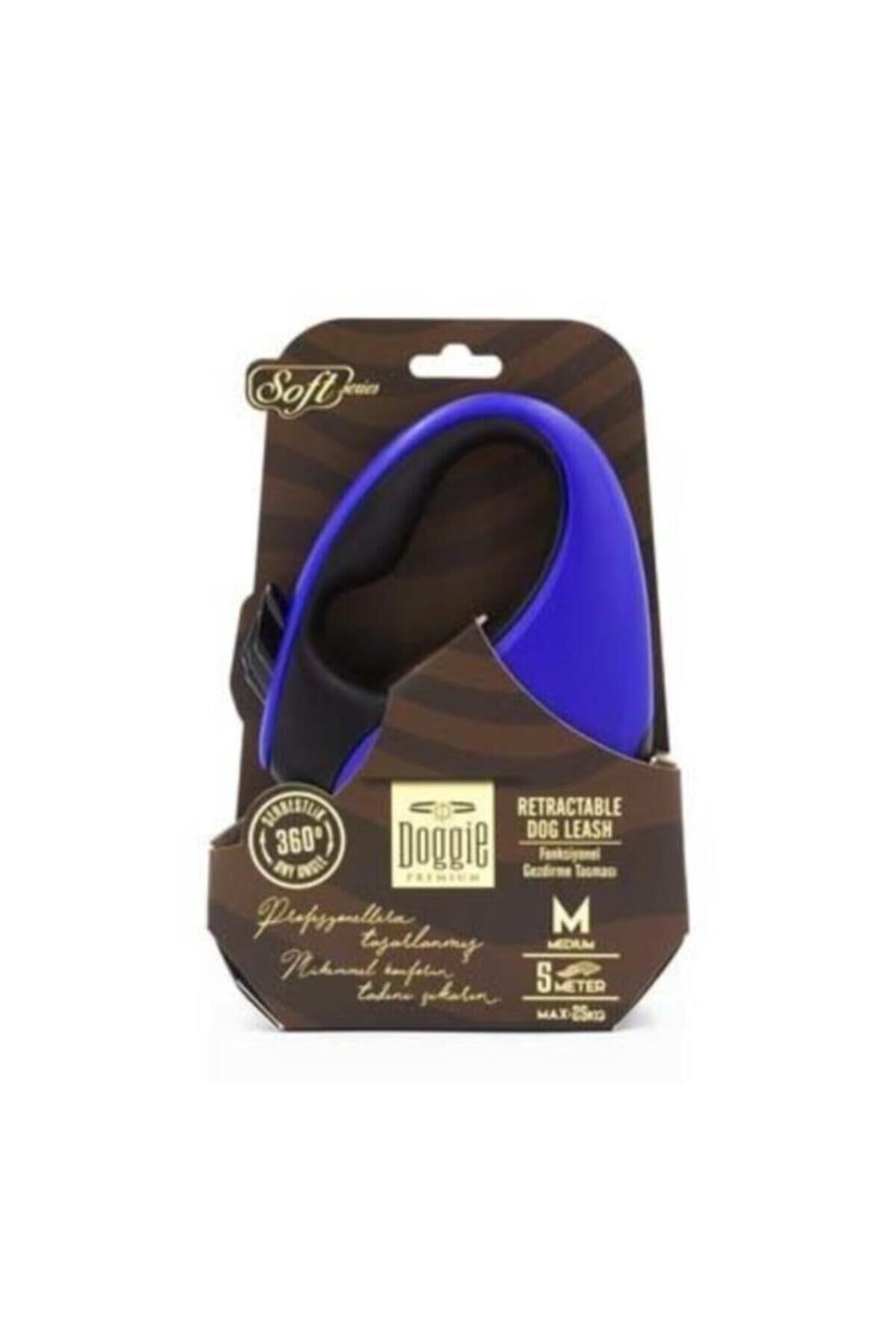 Soft Otomatik Köpek Uzatma Tasması Small Royal Mavi 15 Kg 5 Mt - OUTC15SROYALBLUE - Petshopun