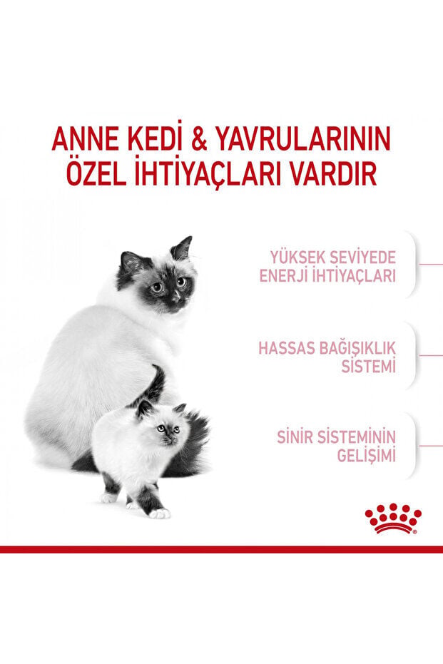 Mother&babycat Gebe/laktasyondaki Anne Ve Yavru Kedi Için Kuru Kedi Maması 2kg