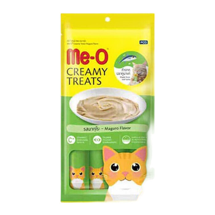 Me-O Creamy Treats Mavi Yüzgeçli Orkinos Balıklı Ek Besin ve Kedi Ödülü 4x15gr