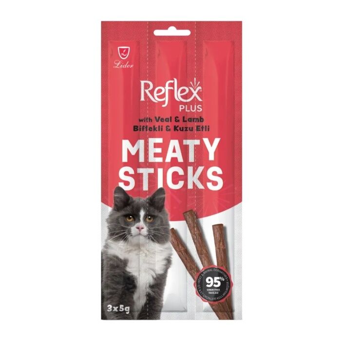 Kedi Ödül Maması Stick Biftekli Ve Kuzu Etli 3x5 Gr