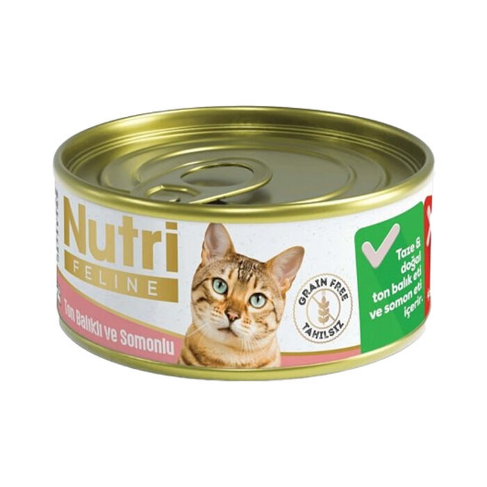 Tahılsız Ton Balık Ve Somonlu Adult Kedi Konserve (85 G)