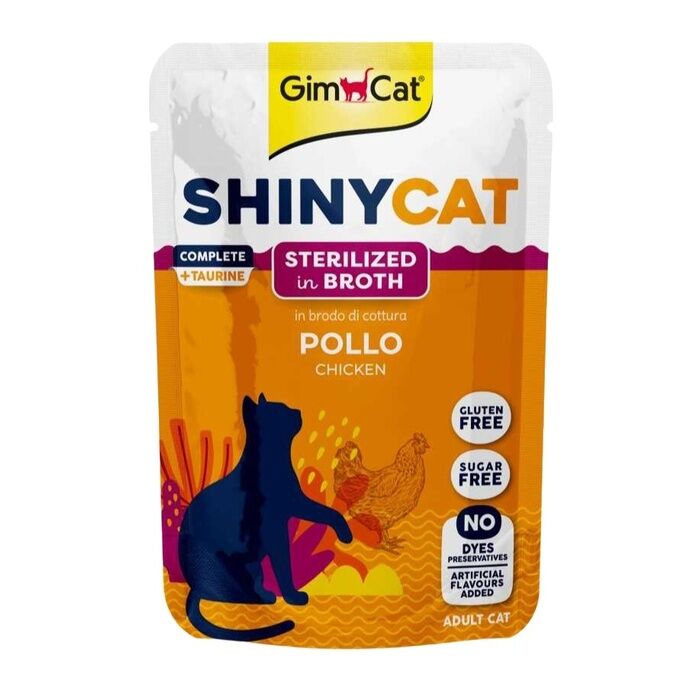 Shinycat Pouch Tavuklu Kısırlaştırılmış Kediler İçin Yetişkin Kedi Çorbası 70 Gr