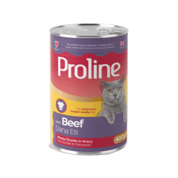Dana Etli Sos İçinde Et Parçacıklı Konserve Yetişkin Kedi Maması 400 Gr