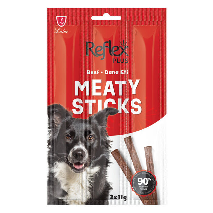 Köpek Ödül Maması Stick Biftekli 3x11 Gr